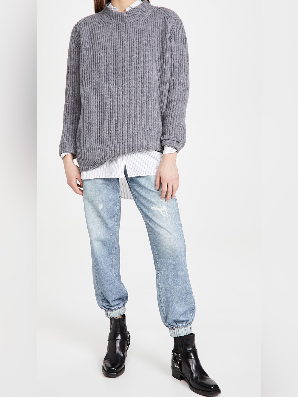 Rag & Bone Miramar Jogger Sweatpant Jeans in Glasshill, Size S
